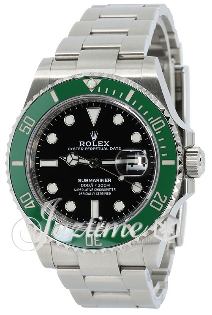 Rolex Submariner Kermit Date Stainless Steel Black 41mm Dial & Green  Ceramic Bezel Oyster Bracelet 126610LV - PRE-OWNED