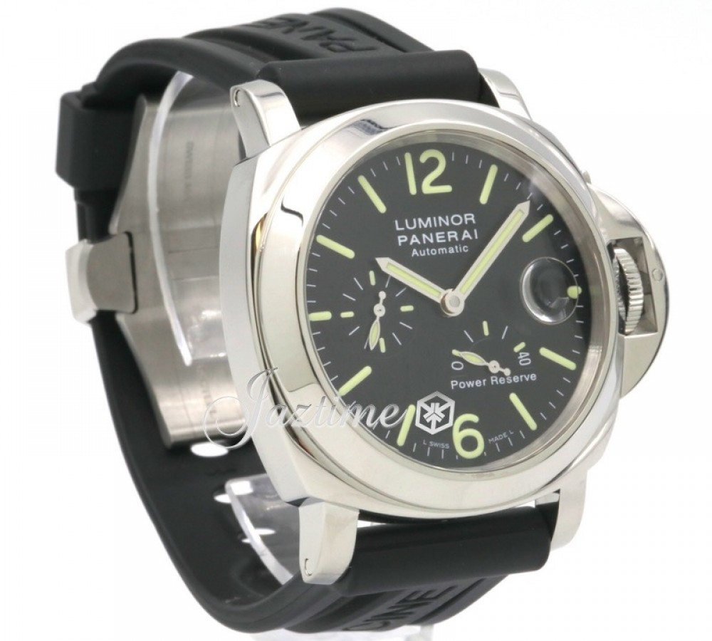 Panerai PAM 90 Luminor Power Reserve Automatic Acciaio 44mm Stainless Steel  Rbber - PRE-OWNED