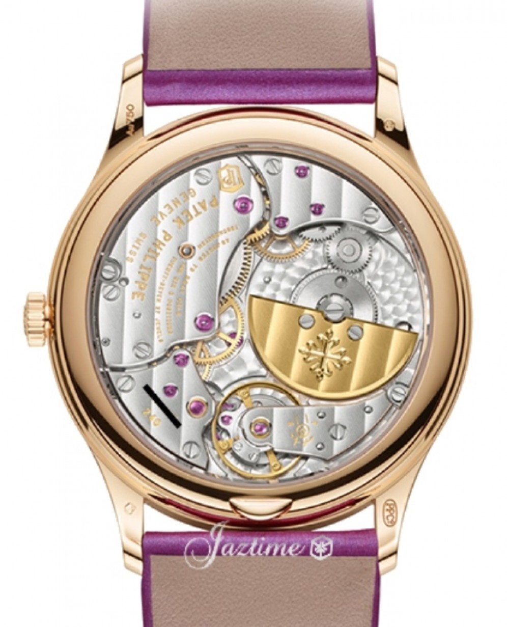 Patek Philippe Calatrava Ladies Joaillerie Rose Gold Diamond Bezel 35mm  Purple Dial 4997/200R-001 - BRAND NEW