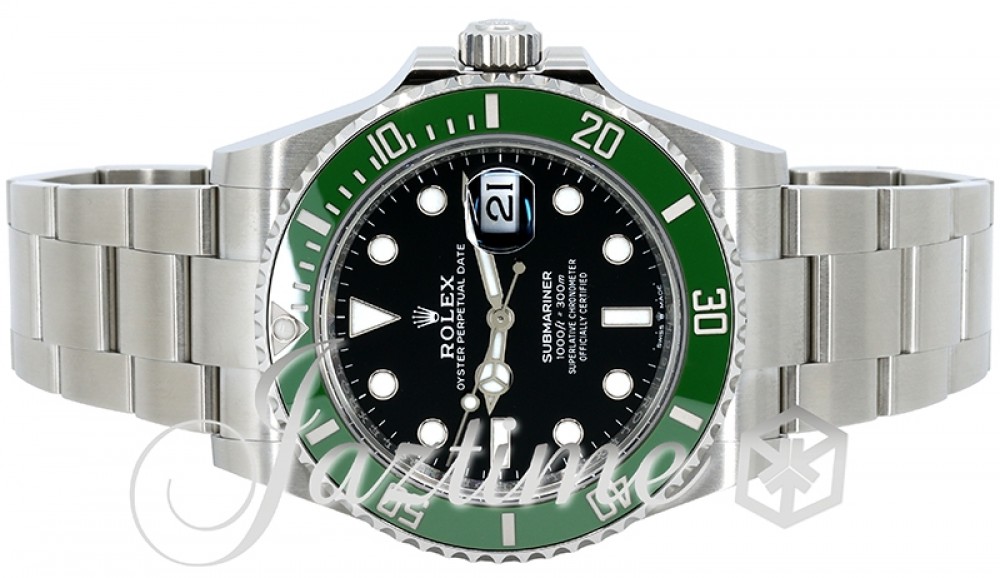 Rolex Submariner Kermit Date Stainless Steel 41mm Green Bezel
