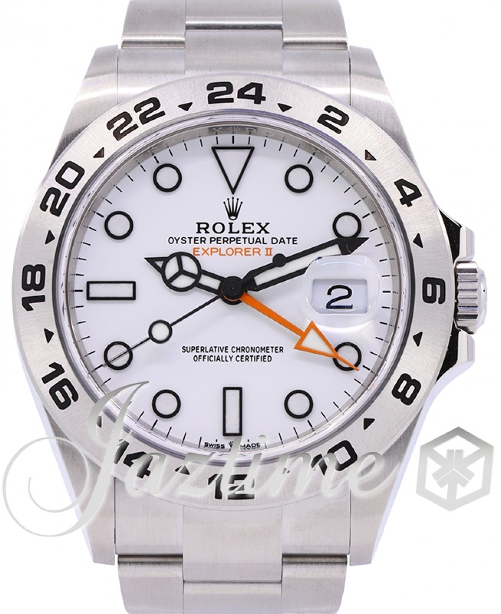 Rolex Explorer II 216570 White 42mm GMT Steve McQueen Stainless Steel BRAND  NEW 2015