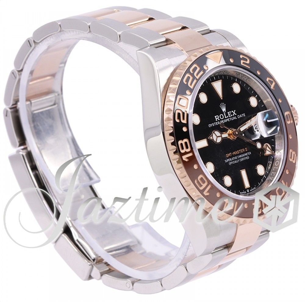 Rolex GMT-Master II 126711CHNR Black/Brown Bezel Rose Gold Stainless Steel  Oyster 40mm - Used