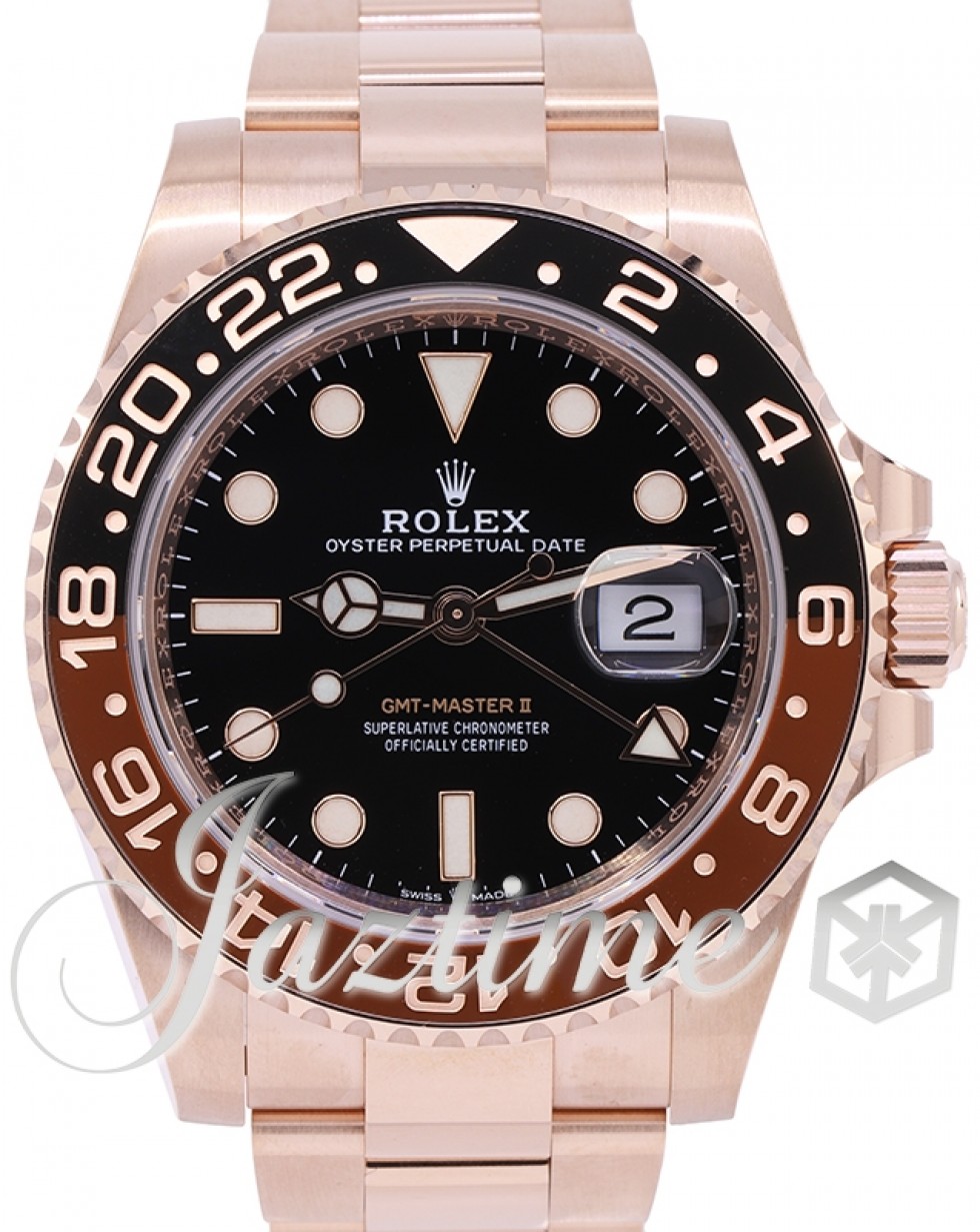 Rolex GMT-Master II 126711CHNR Black/Brown Bezel Rose Gold Oyster 40mm