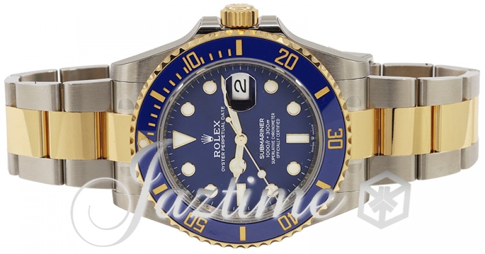 Rolex Submariner Date Yellow Gold/Steel Blue 41mm Dial & Ceramic Bezel  Oyster Bracelet 126613LB - BRAND NEW