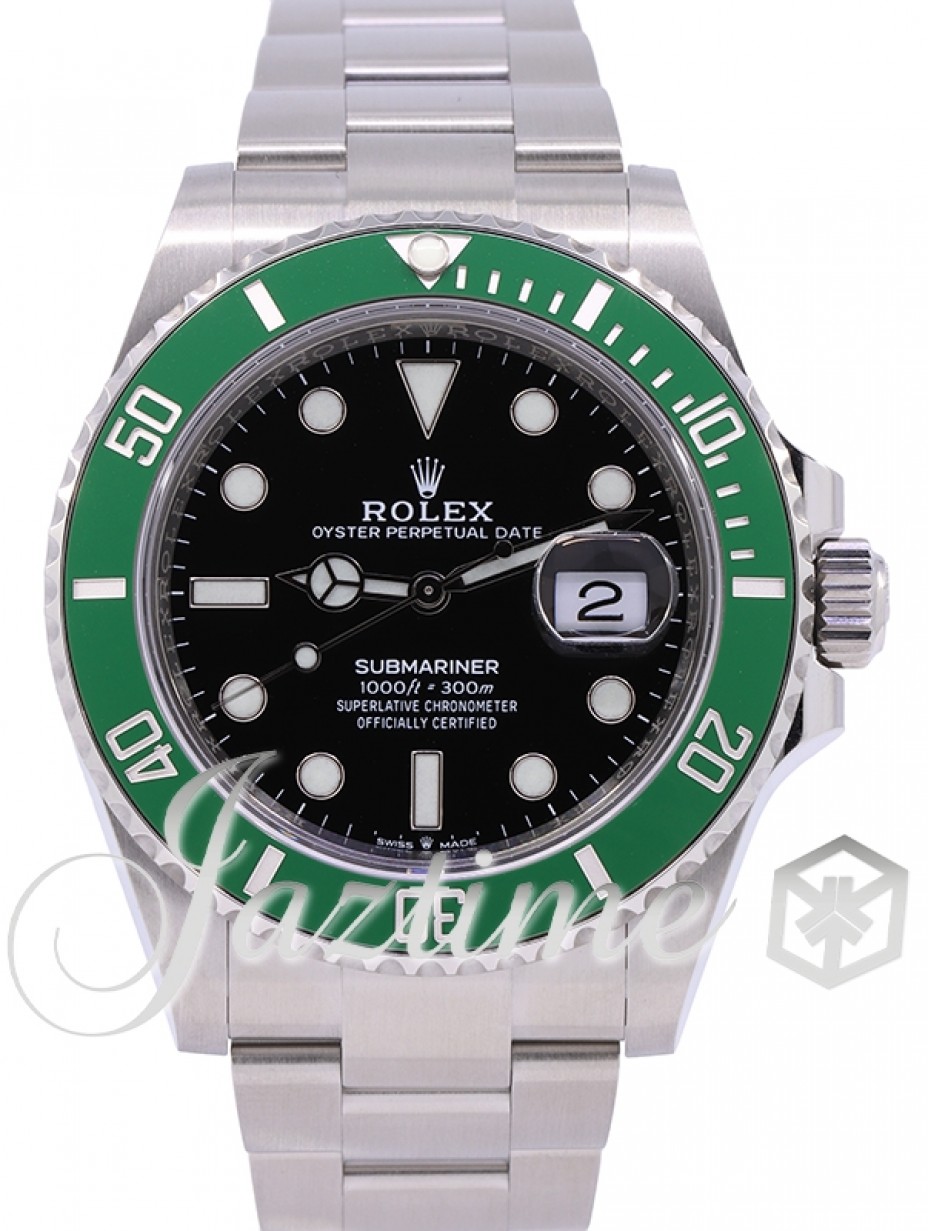 Rolex Submariner "Kermit" Date Stainless Steel Black 41mm Dial & Green  Ceramic Bezel Oyster Bracelet 126610LV - BRAND NEW