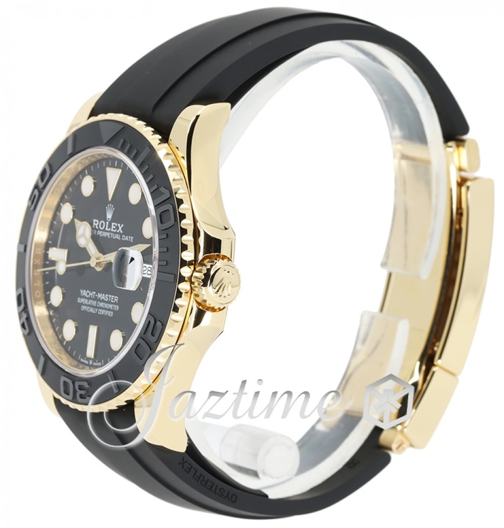 Watch Rolex Oyster Perpetual Yacht‑Master 42  Oyster Perpetual 226658  Yellow Gold - Black Dial - Bracelet Oysterflex