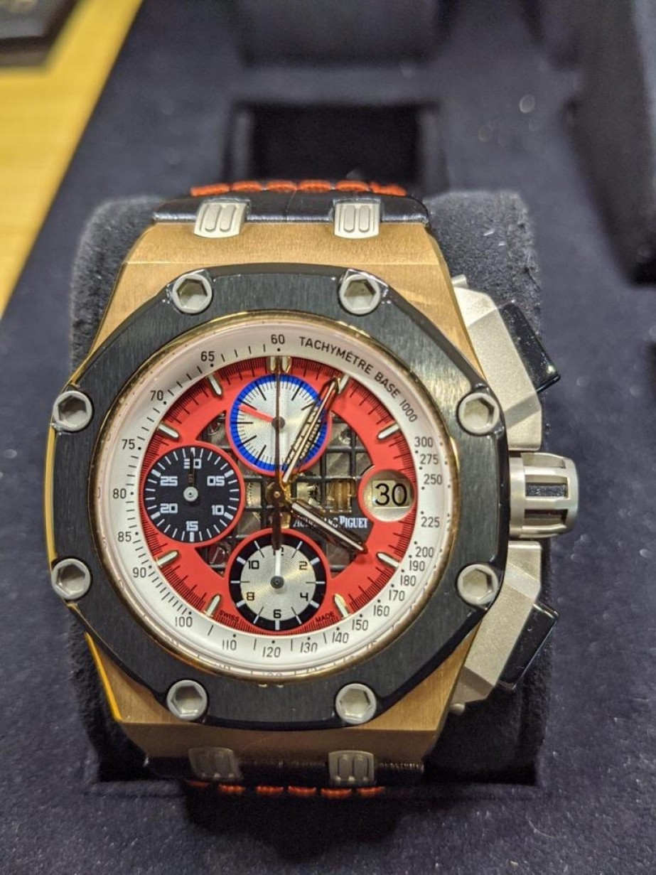 Audemars Piguet Offshore Rubens Barrichello III Rose Gold Red Dial  26284RO.OO.D002CR.01 - PRE-OWNED