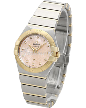 OMEGA 123.20.27.60.57.005 CONSTELLATION QUARTZ 27mm STEEL AND YELLOW GOLD BRAND NEW