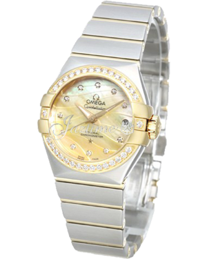 OMEGA 123.25.27.20.57.002 CONSTELLATION CO-AXIAL 27mm STEEL AND YELLOW GOLD - BRAND NEW