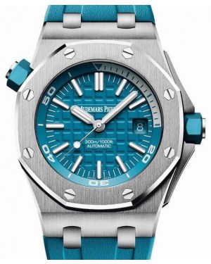 Audemars Piguet Royal Oak Offshore Diver 15710ST.OO.A032CA.01 Turquoise Index Stainless Steel Rubber 42mm BRAND NEW