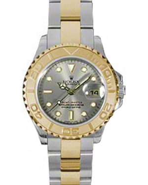 Rolex Yacht-Master 29 169623-GRY Grey White Dial Yellow Gold Bezel Yellow Gold Stainless Steel Oyster - BRAND NEW