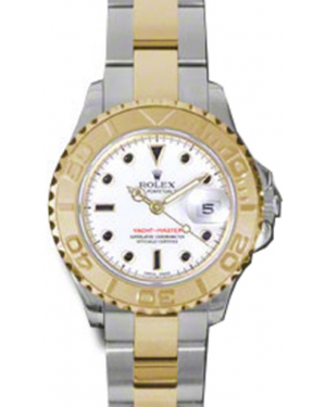 Rolex Yacht-Master 29 169623 White Black Dial Yellow Gold Bezel Yellow Gold Stainless Steel Oyster - BRAND NEW