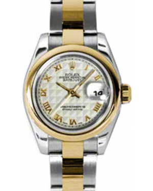 Rolex Lady-Datejust 26 179163-IVRPRO Ivory Pyramid Roman Yellow Gold Stainless Steel Oyster - BRAND NEW