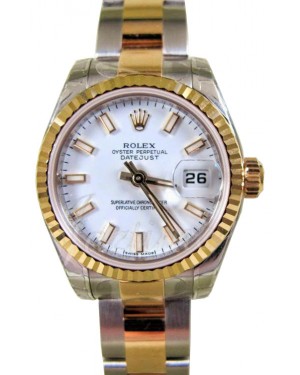 Rolex Datejust 179173 26mm White Index 18k Yellow Gold Oyster BRAND NEW