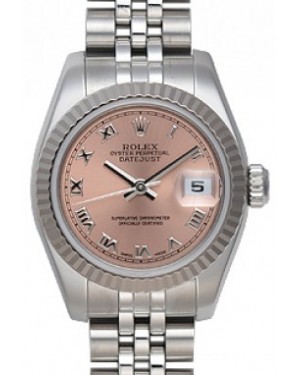 Rolex Lady-Datejust 26 179174-PNKRJ Pink Roman Fluted White Gold Stainless Steel Jubilee - BRAND NEW