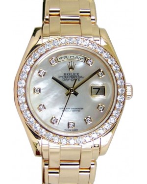 Rolex Day-Date Special Edition 18948-MOPDDO 39mm Mother of Pearl Diamond Yellow Gold Oyster - BRAND NEW