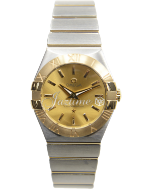 OMEGA 123.20.27.60.08.001 CONSTELLATION QUARTZ 27mm STEEL AND YELLOW GOLD BRAND NEW
