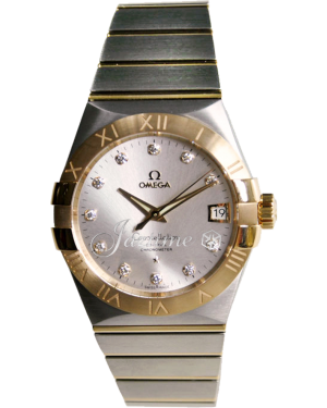 Omega Constellation Co-Axial 123.20.38.21.52.001 38mm Silver Diamond Roman Red Gold Stainless Steel - BRAND NEW