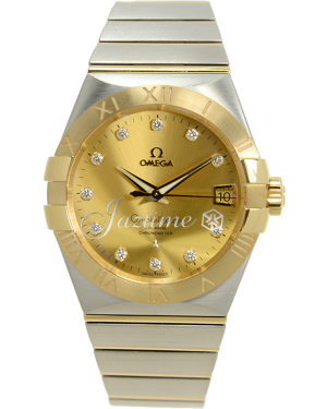 OMEGA 123.20.38.21.58.001 CONSTELLATION CO-AXIAL 38mm STEEL AND YELLOW GOLD - BRAND NEW