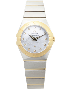 Omega 123.20.24.60.55.008 Constellation Quartz 24mm Steel And Yellow Gold BRAND NEW