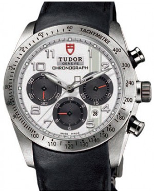 Tudor Fastrider Chronograph 42000 White Arabic Stainless Steel & Leather 42mm BRAND NEW