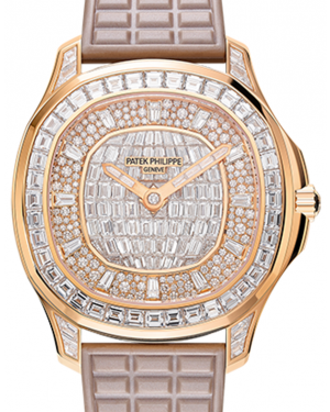 Patek Philippe Aquanaut Luce Haute Joaillerie Rose Gold Diamond Pave Dial 5062/450R-001