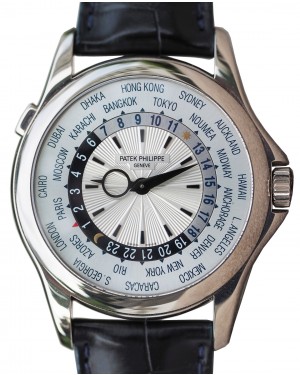 Patek Philippe Complications World Time White Gold Silver Dial 5130G-019 - BRAND NEW