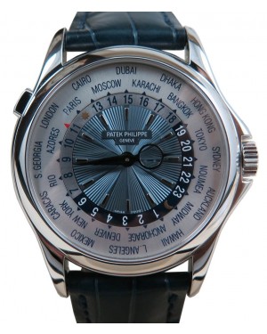 Patek Philippe Complications 5130P 39.5mm White World Time Platinum PRE-OWNED