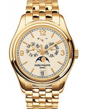 Patek Philippe Complications Annual Calendar Moon Phases Date Yellow Gold Cream Dial 5146/1J-001 - BRAND NEW