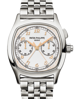 Patek Philippe 5950/1A-013 Grand Complications Perpetual Calendar Day Month Moon Phase 37 × 44.6mm Silver Arabic Stainless Steel Manual - BRAND NEW