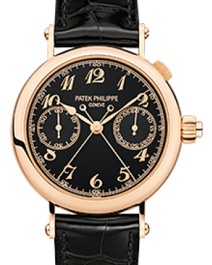 Patek Philippe 5959R-001 Grand Complications 33.2mm Black Opaline Arabic Rose Gold Leather BRAND NEW