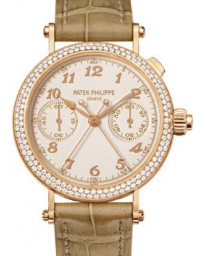 Patek Philippe 7059R-001 Grand Complications Ladies 33.2mm Silver Opaline Arabic Rose Gold Manual BRAND NEW