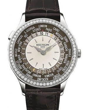 Patek Philippe Complications Ladies World Time White Gold Brown Dial 7130G-010 - BRAND NEW