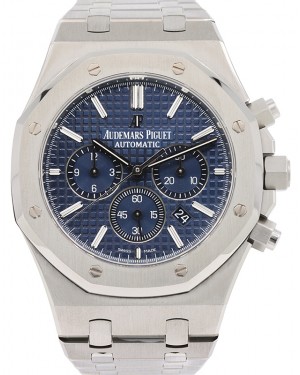 Audemars Piguet Royal Oak Chronograph Stainless Steel 41mm Blue Dial 26320ST.OO.1220ST.03 - PRE-OWNED