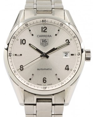 Tag Heuer Carrera Stainless Steel Silver Arabic Dial & Stainless Steel Bracelet WV211A - BRAND NEW