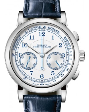 A Lange Sohne Lange 1815 Chronograph White Gold 39.5mm Argente Silver Dial 414.026 - BRAND NEW