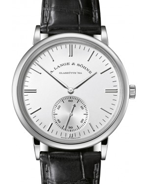 A Lange Sohne Saxonia Automatic White Gold 38.5mm Argente Silver Dial 380.027 - BRAND NEW