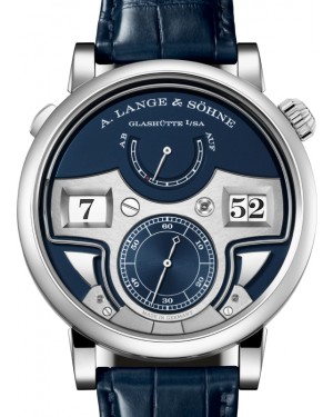 A Lange Sohne Zeitwerk Minute Repeater White Gold 44.2mm Blue Dial 147.028F - BRAND NEW