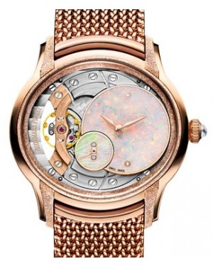Audemars Piguet Millenary Frosted Gold Opal Dial Rose Gold White Opal  Dial & Fixed Bezel Rose Gold Bracelet 77244OR.GG.1272OR.01 - BRAND NEW