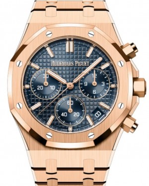 Audemars Piguet Royal Oak Chronograph 50th Anniversary 41mm Rose Gold Blue Dial 26240OR.OO.1320OR.01 - BRAND NEW