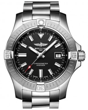 Breitling Avenger Automatic 43 Stainless Steel Black Dial  A17318101B1A1