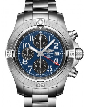 Breitling Avenger Chronograph GMT 45 Stainless Steel Blue Dial A24315101C1A1