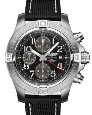 Breitling Avenger Chronograph GMT 45 Stainless Steel Leather Strap A24315101B1X1