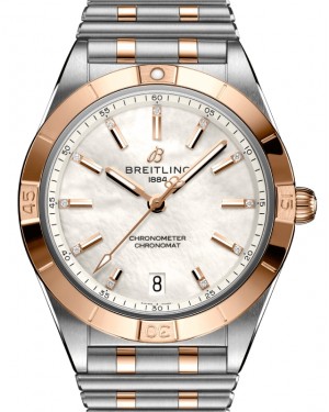 Breitling Chronomat Automatic 36 Stainless Steel/Red Gold Mother of Pearl Dial U10380101A2U1 - BRAND NEW