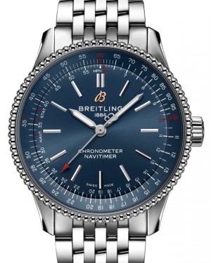 Breitling Navitimer Automatic 35 Stainless Steel 35mm Blue Dial Steel Bracelet A17395161C1A1 - BRAND NEW