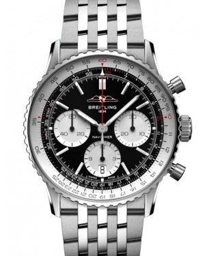 Breitling Navitimer B01 Chronograph 41 Stainless Steel Black Dial AB0139211B1A1