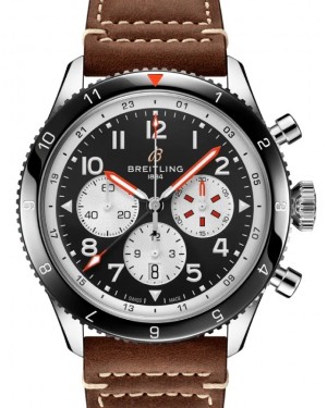 Breitling Super AVI B04 Chronograph GMT 46 Mosquito Stainless Steel Black Dial YB04451A1B1X1