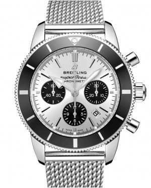 Breitling Superocean Heritage B01 Chronograph 44 Stainless Steel Cream Dial AB0162121G1A1