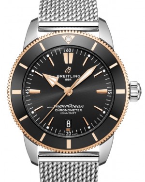 Breitling Superocean Heritage B20 Automatic 44 Stainless Steel Red Gold Black Dial UB2030121B1A1