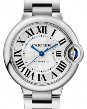 Cartier Ballon Bleu de Cartier Stainless Steel 33mm Silver Dial WSBB0044